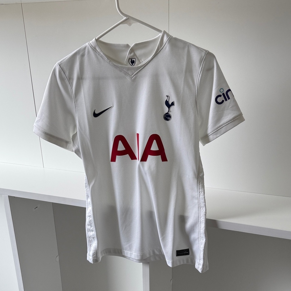 Nike White Tottenham Hotspur Soccer Jersey with Red Logo